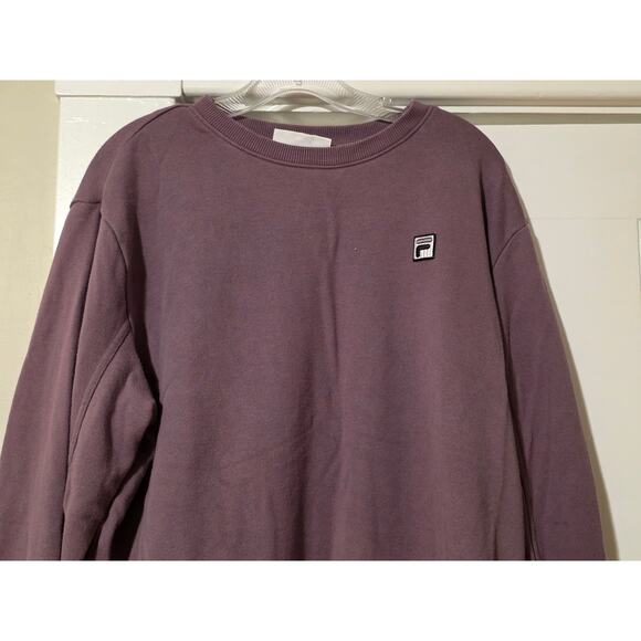 Fila Sweatshirt Womens Size XXL French Terry Elastic Hem Stretch Purple - Picture 3 of 9